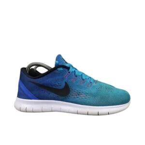 Nike Shoes Womens 7.5 Athletic Trainer Free RN Running Sneaker Blue Black Active